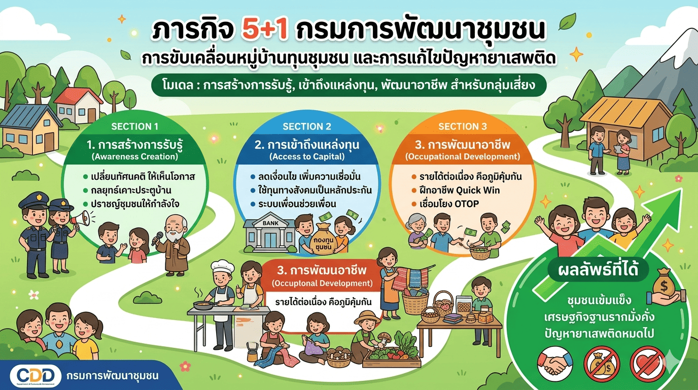 บันทึกชุดความรู้รายบุคคล : การสร้างการรับรู ้และการพัฒนาอาชีพเพื่อขับเคลื่อนหมู่บ้านทุนชุมชนและแก้ไขปัญหายาเสพติด  